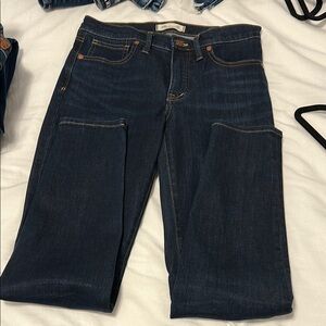 Madewell Straight Leg Jeans with Contrast Stitching